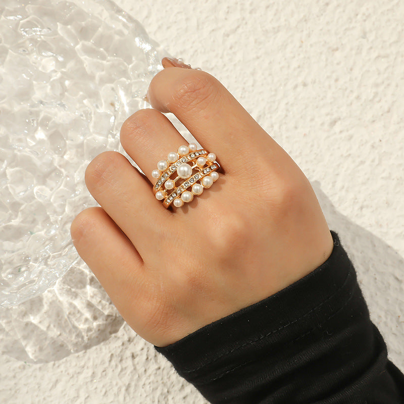 High Quality French Style Retro Fashion Personalized Creative Niche Design Rings