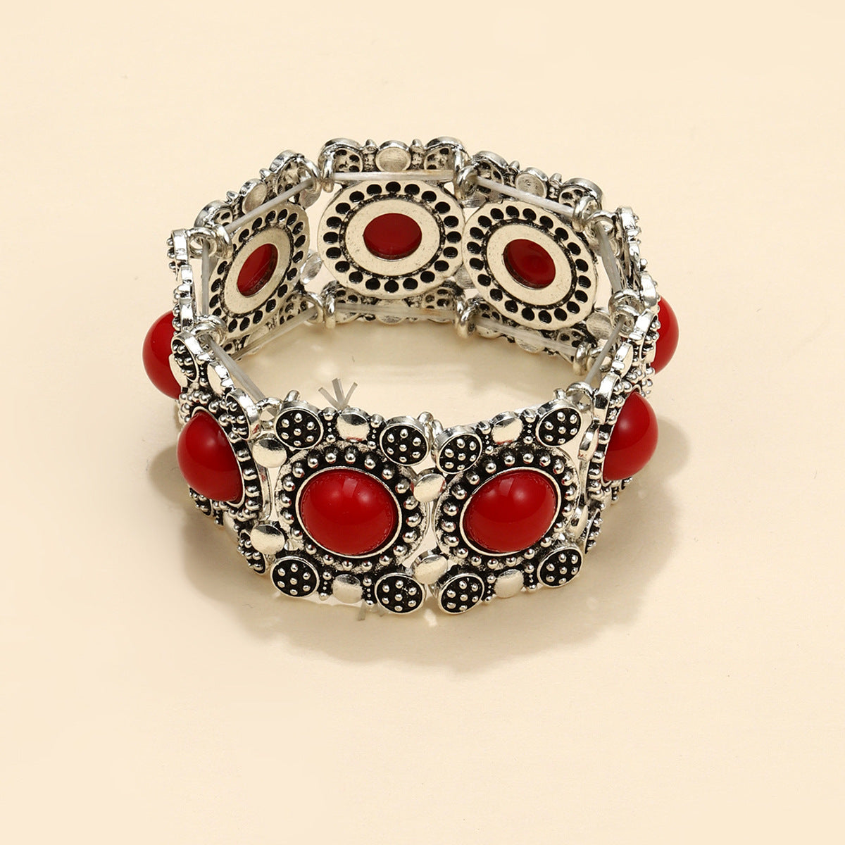 Style Personality Retro Alloy Turquoise Stretch Bracelets
