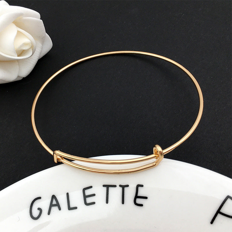 Popular Push-pull Telescopic Adjustable Steel Wire Bracelet