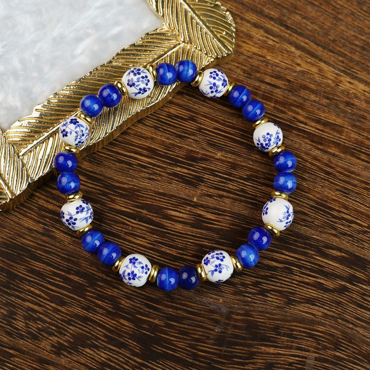 Ceramic Painted Pottery Beads Female Literary Bracelet