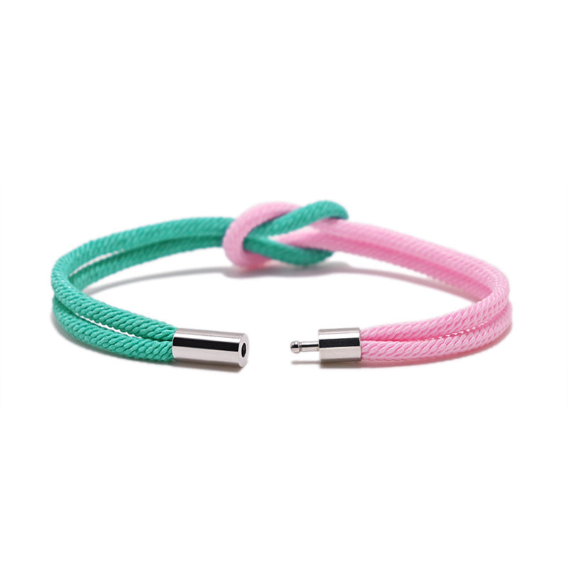 Zhang Support Color Truelove Knot Milan Rope Carrying Strap Bracelet