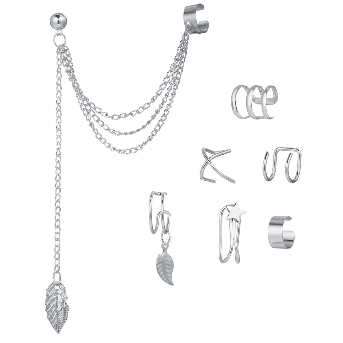 Unique Cool Creative Simple Metal Alloy Ear Clip