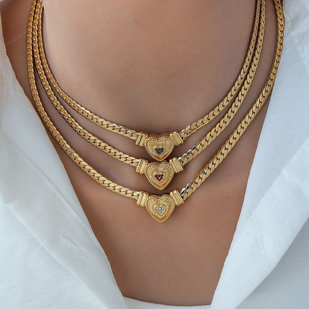 Light Luxury Fashionable Thick Cuban Link Chain Necklaces