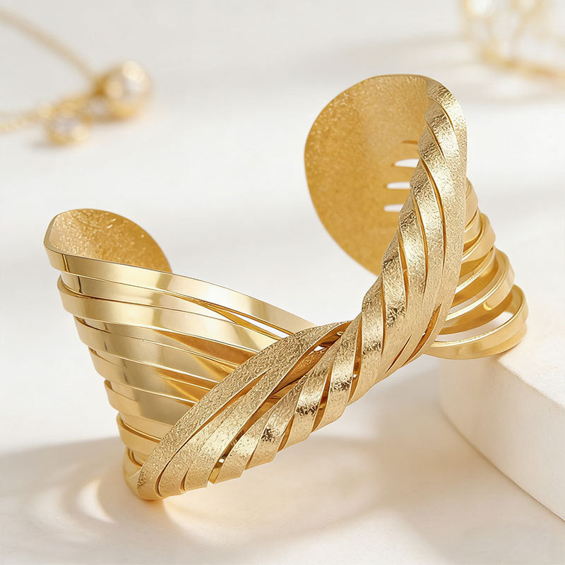 Open Irregular Twisted Fashion Personality Style Bracelet