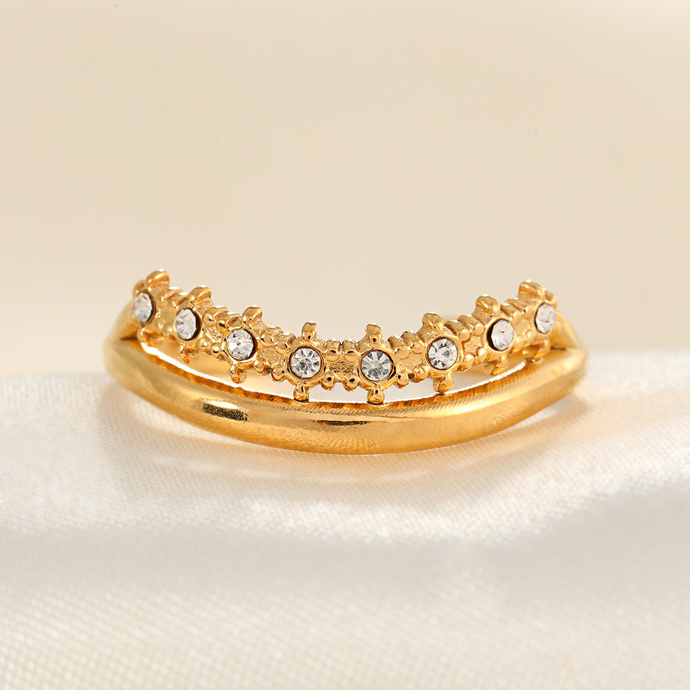 Women's Steel Good-looking Open Fashion Trendy Light Rings