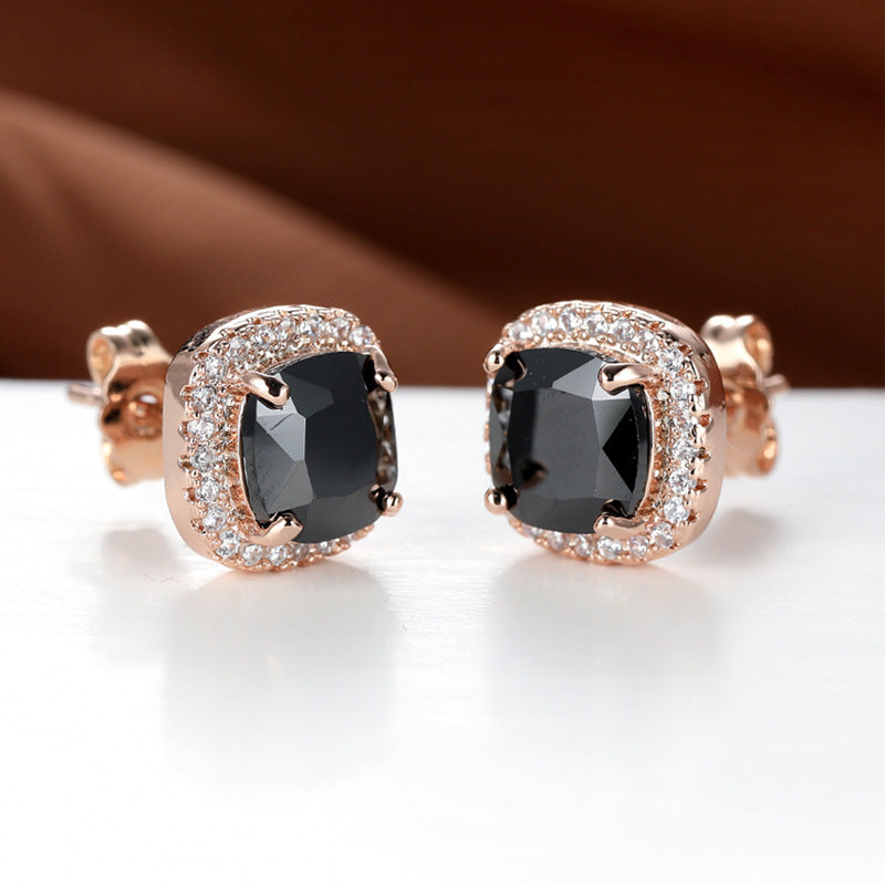 Korean Style Fashion Ear Clips Diamond Full Rhinestone Zircon Earrings