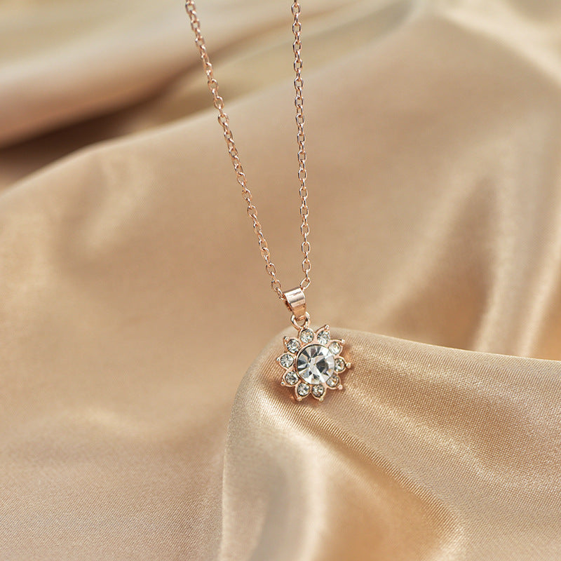 Popular Sunflower Three-piece Ear Korean Style Jewelry Set