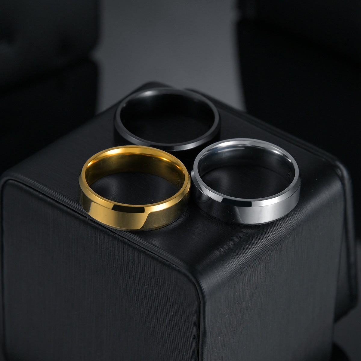 Men's Simple Fashion Stainless Steel Popular Ornament Rings
