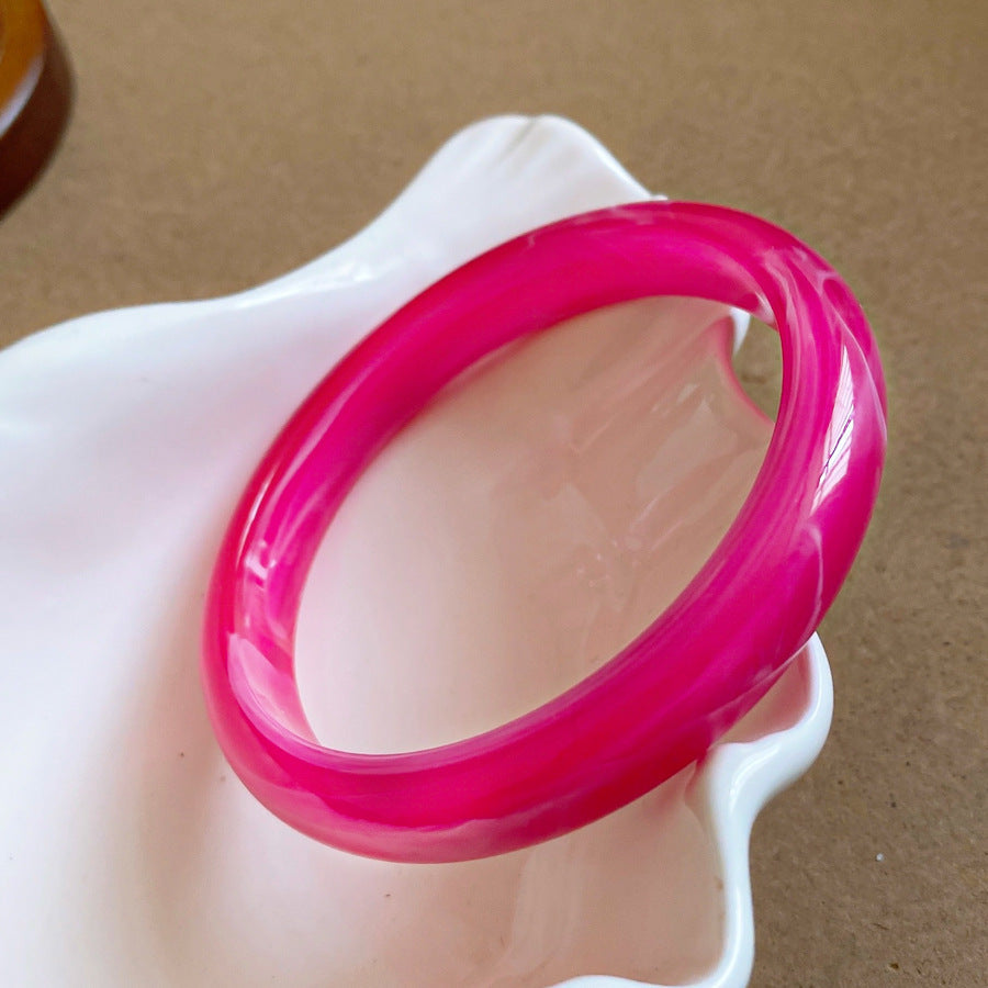 Acrylic Blooming Round Atmospheric Commute Minimalist Niche Bracelet