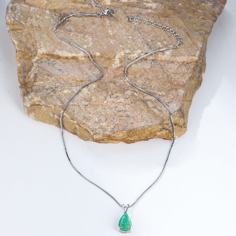 Water Drop Opal Female Temperament High Sense Pendants