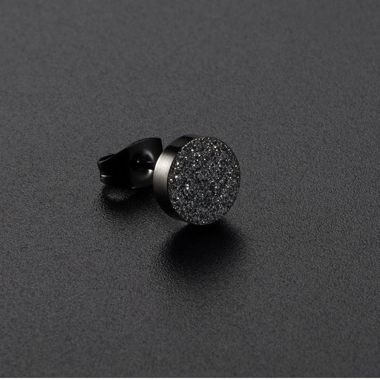 Women's & Men's Style Titanium Steel Pearl Sand For Design High-grade Rings