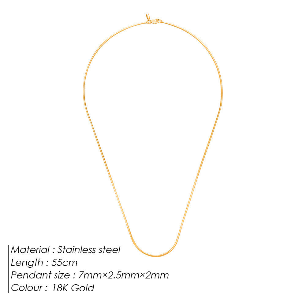 Men's Fashion Simple Clavicle Chain Korean Style Matching Clothes Necklace