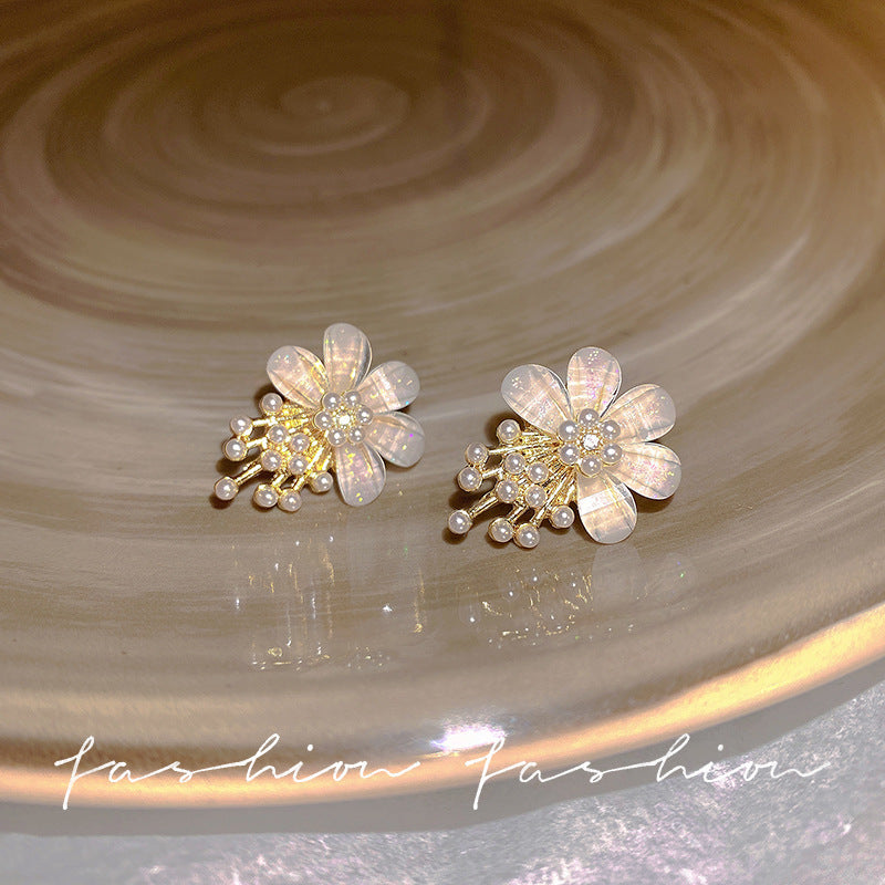 Flower Female Seaside Vacation Dopamine Fashion Temperament Earrings