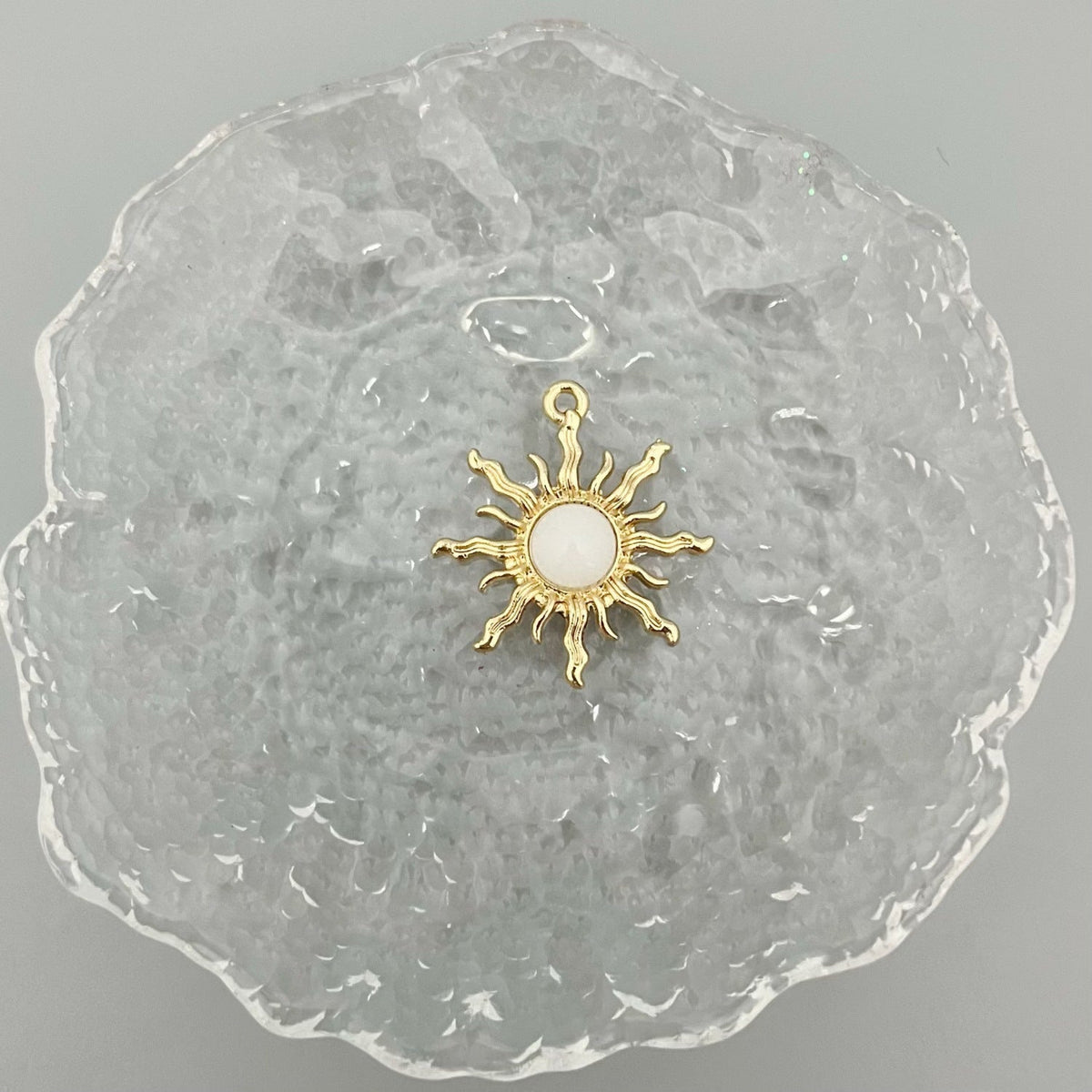 Alloy Baroque Water Transparent Series Gem Sunflower Necklaces