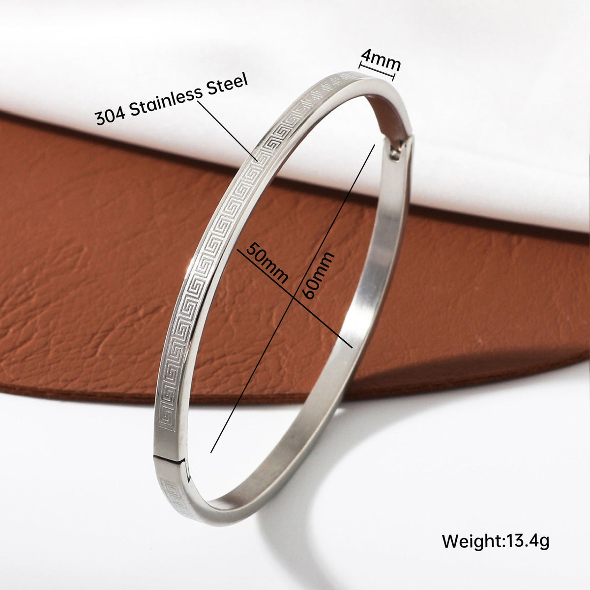 Creative Simple Corrosion Great Wall Clip Bracelet