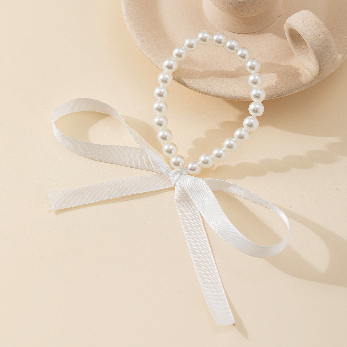 Women's Vintage Long Bow Tie Clavicle Chain Necklaces