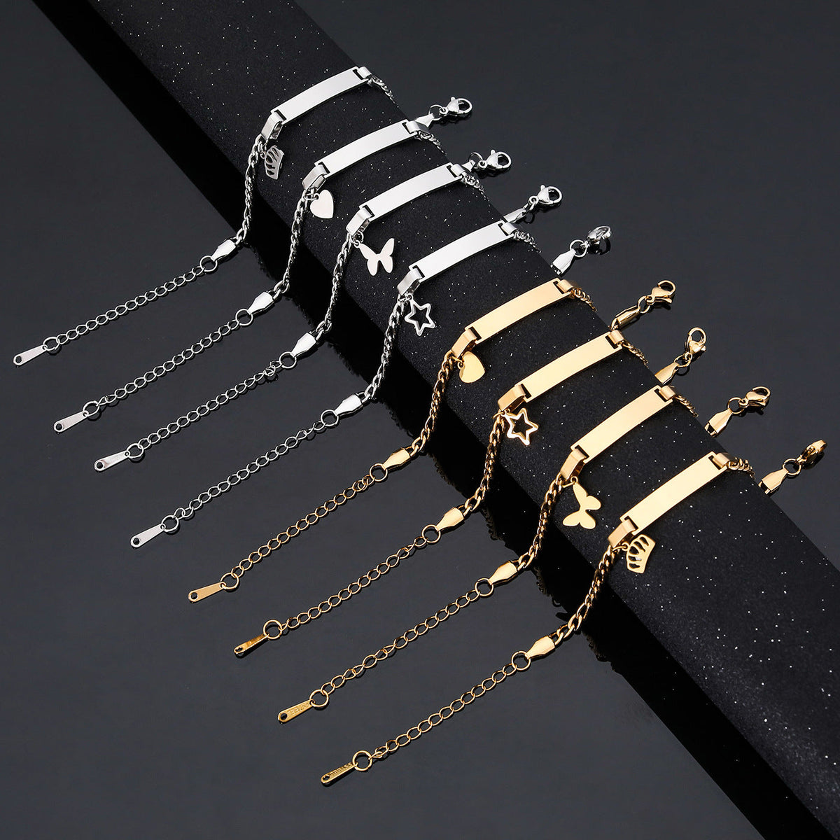 Fashion Butterfly Love Titanium Steel Female Personality Bracelets