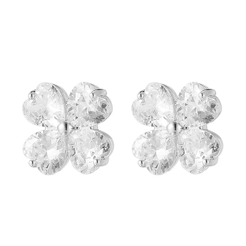 Women's Beautiful Super Flash Zircon Light Luxury High-grade Earrings