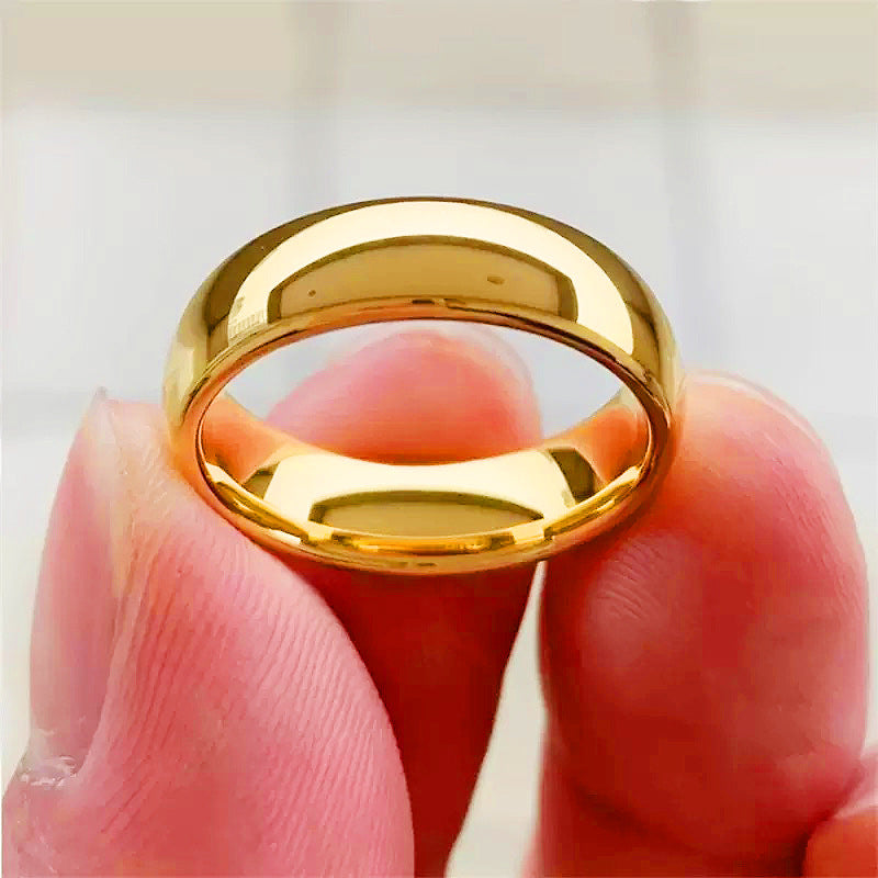 Hop Fashion Loach Back Curved Glossy Rings