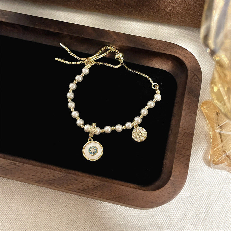 Women's Diamond Double Layered Wear Exquisite Niche Design Simple Bracelet