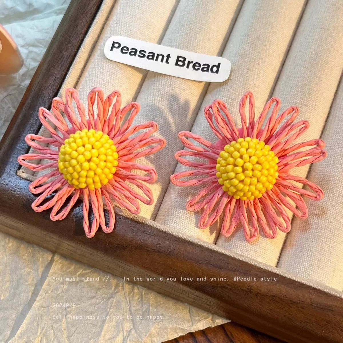 Flower Female Seaside Vacation Dopamine Fashion Temperament Earrings
