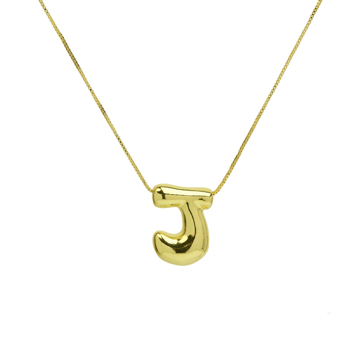 Gold Letter Bubble English Stainless Steel Necklaces