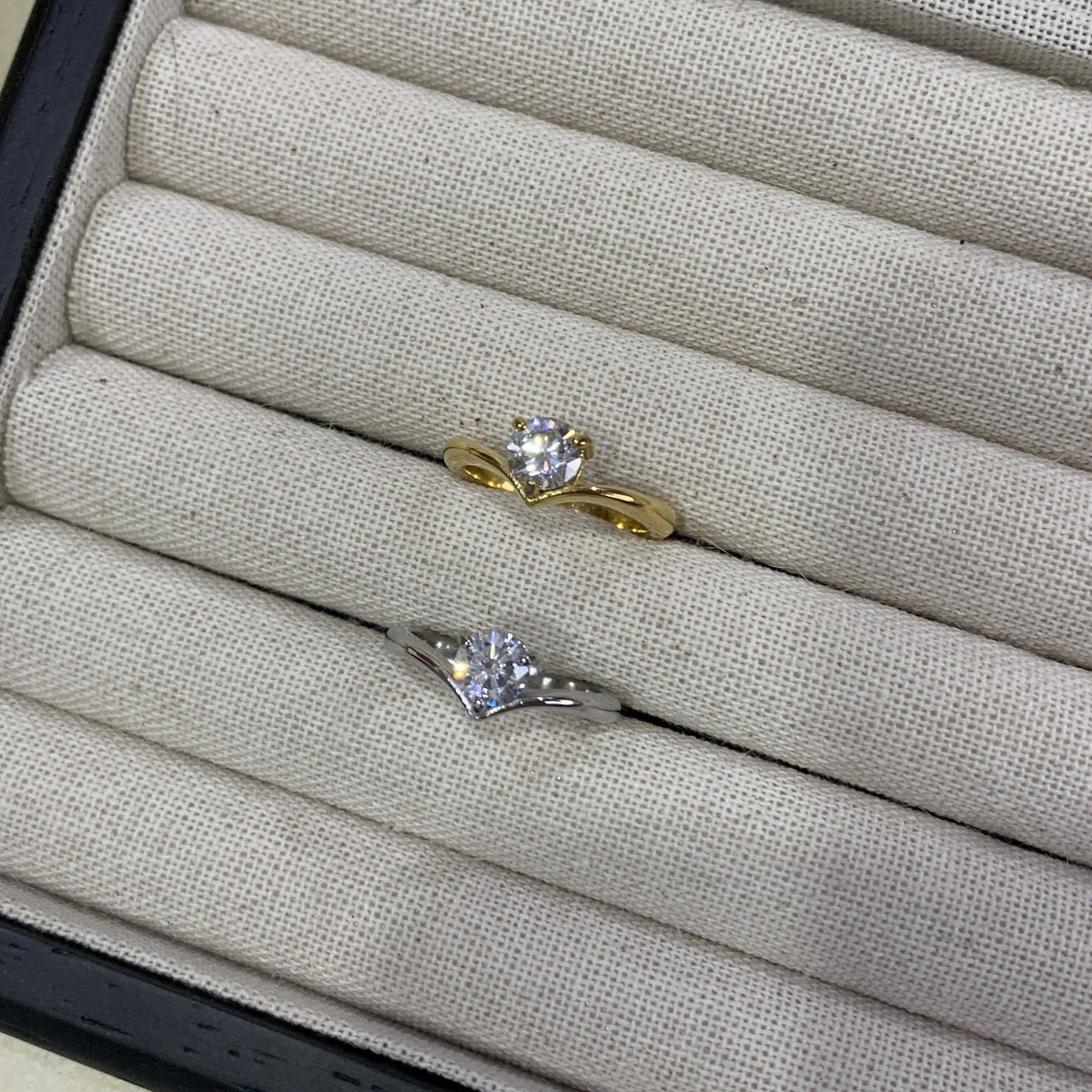 Diamond Karat Water Drop Heart Exquisite Light Luxury Advanced Daily Ring