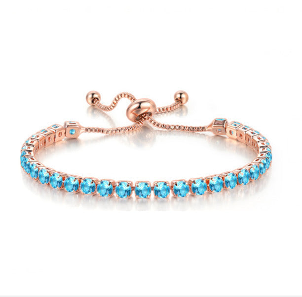 Full Diamond Adjustable Popular Round Zircon Bracelets