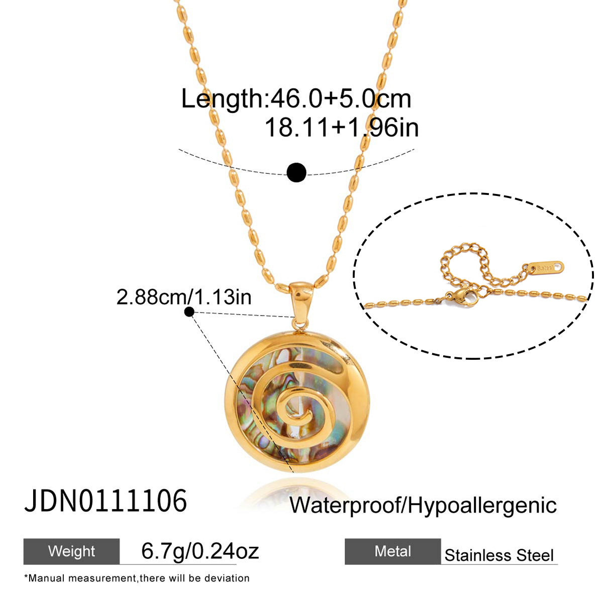Titanium Steel Clavicle Chain Seaside Vacation Style Necklace