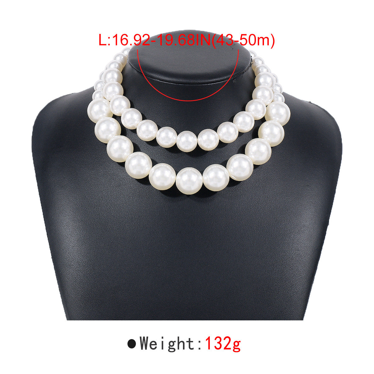 Women's Elegant Retro Fashion Exaggerated Pearl Geometric Necklaces