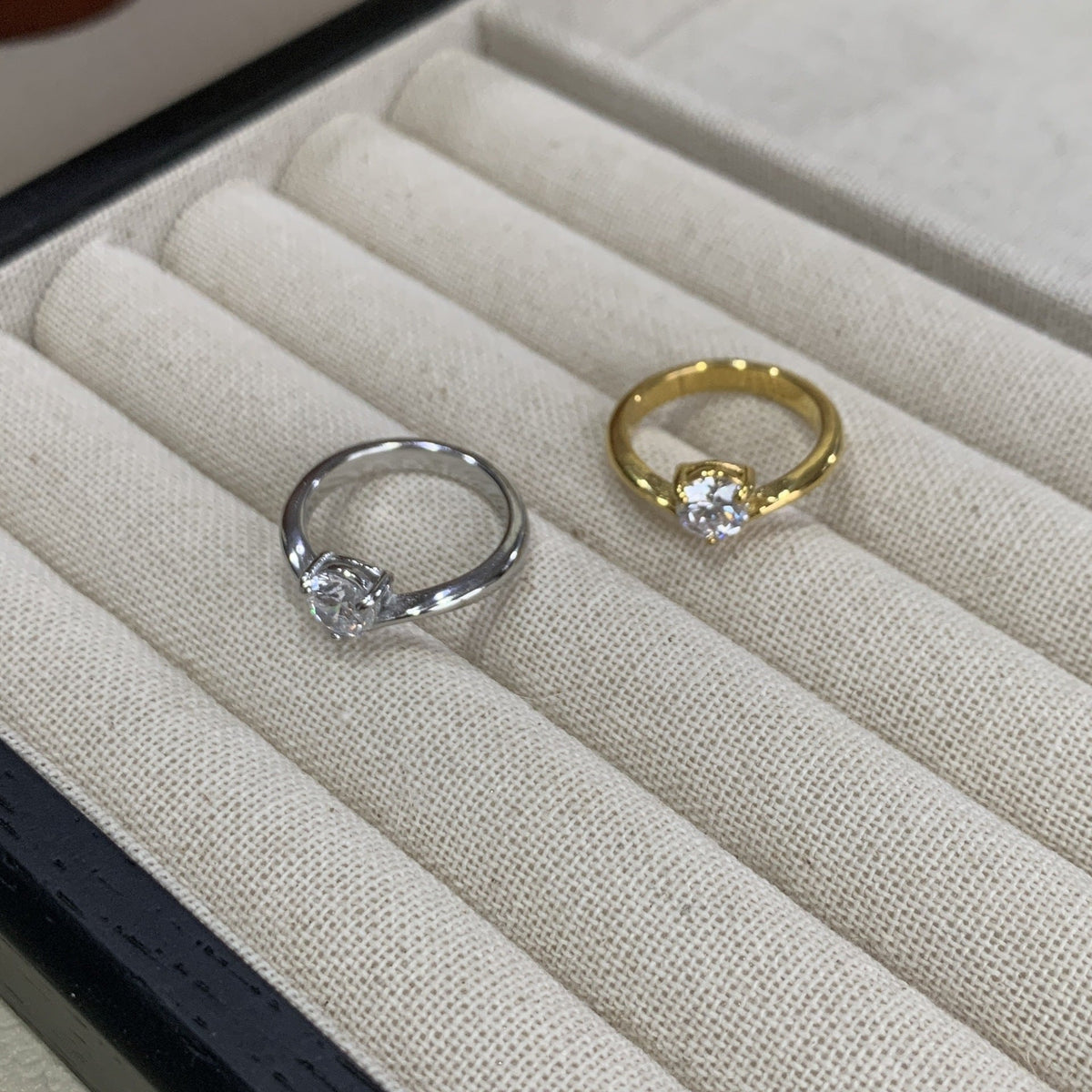 Diamond Karat Water Drop Heart Exquisite Light Luxury Advanced Daily Ring