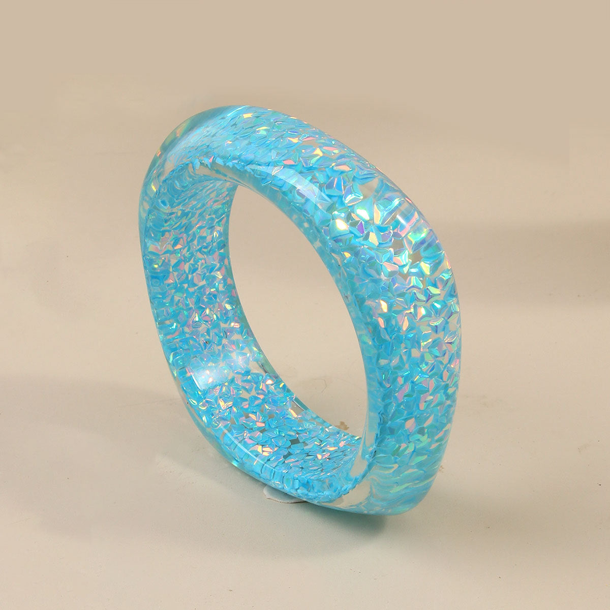 Color Flash Diamond In The Debris Resin Glitter Bracelets