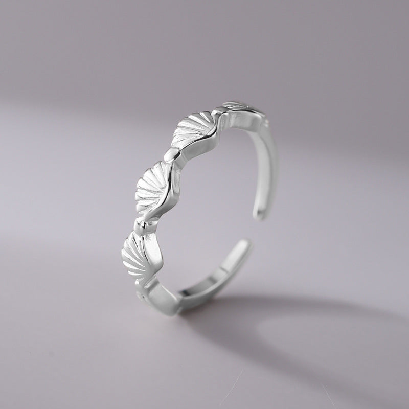 Women's Style Design Minimalist Shell Fashion Personalized Cold Rings