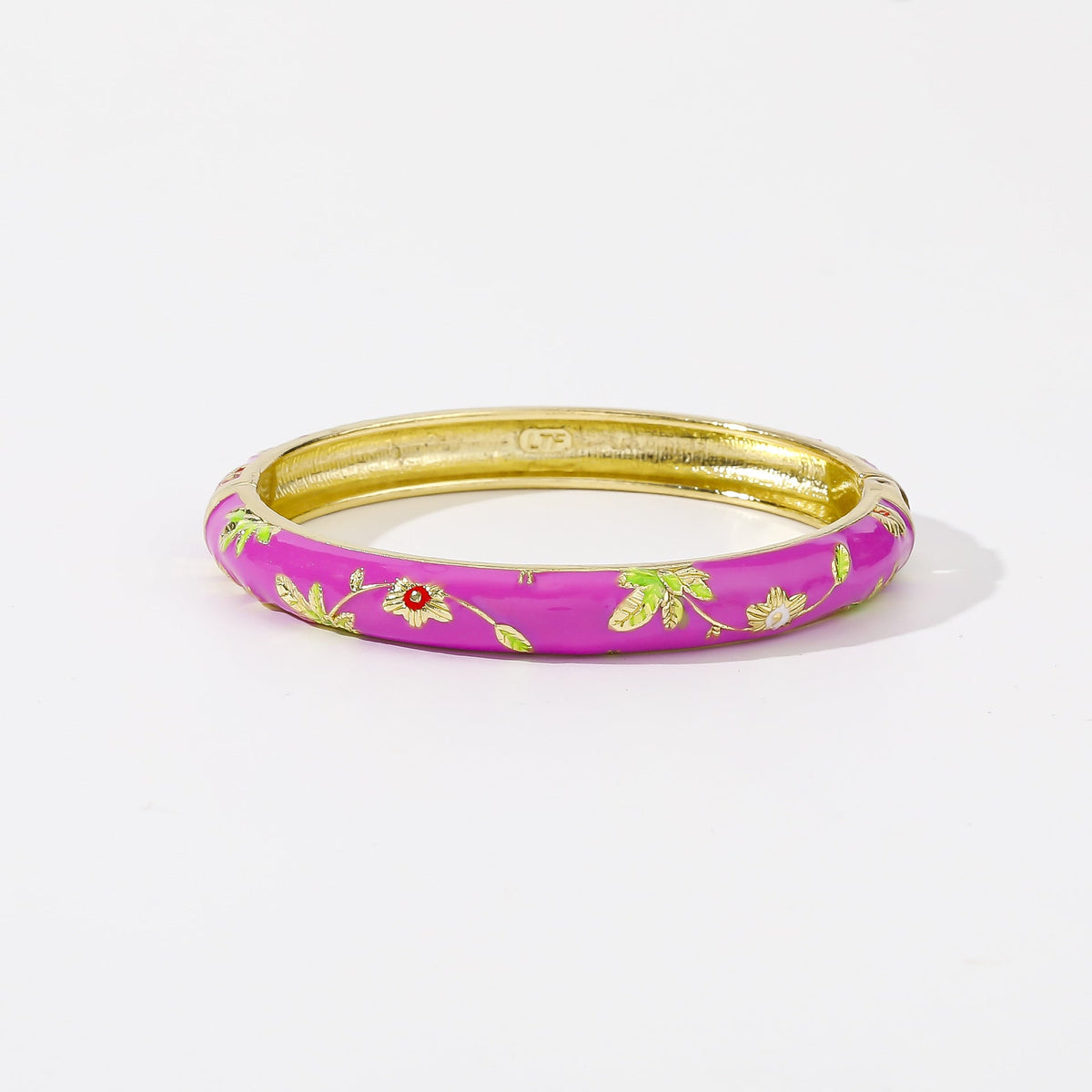 Old Zinc Alloy Imperial Palace Tourist Souvenir Enamel Bracelets