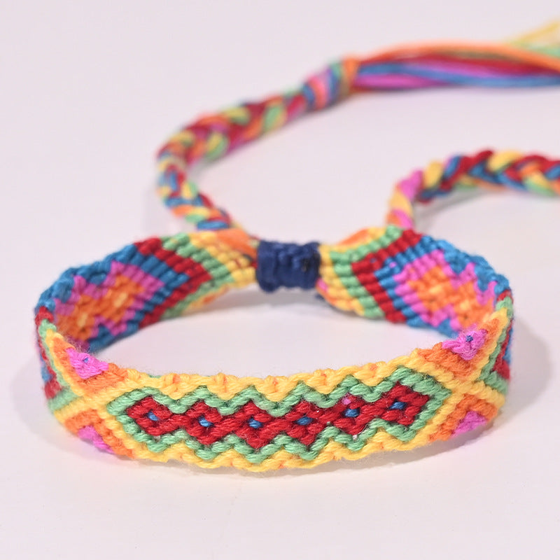 Stepped Into Nepal Ethnic Style Hand-knitted Bracelets