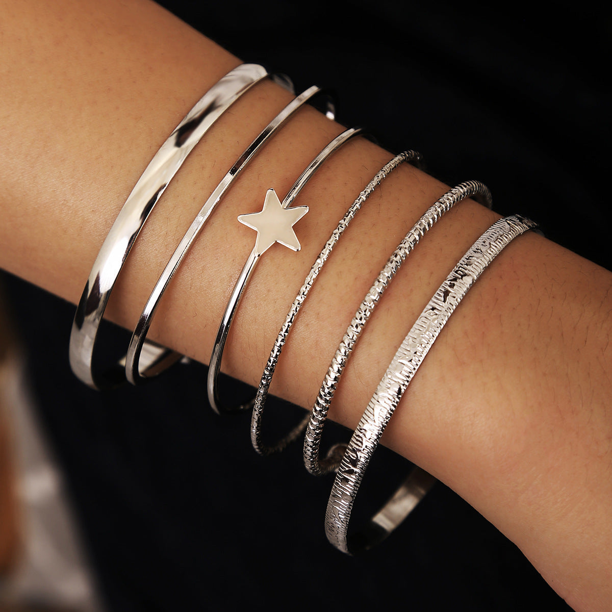Personality Simple Chain Vintage Stylish Glossy Bracelets