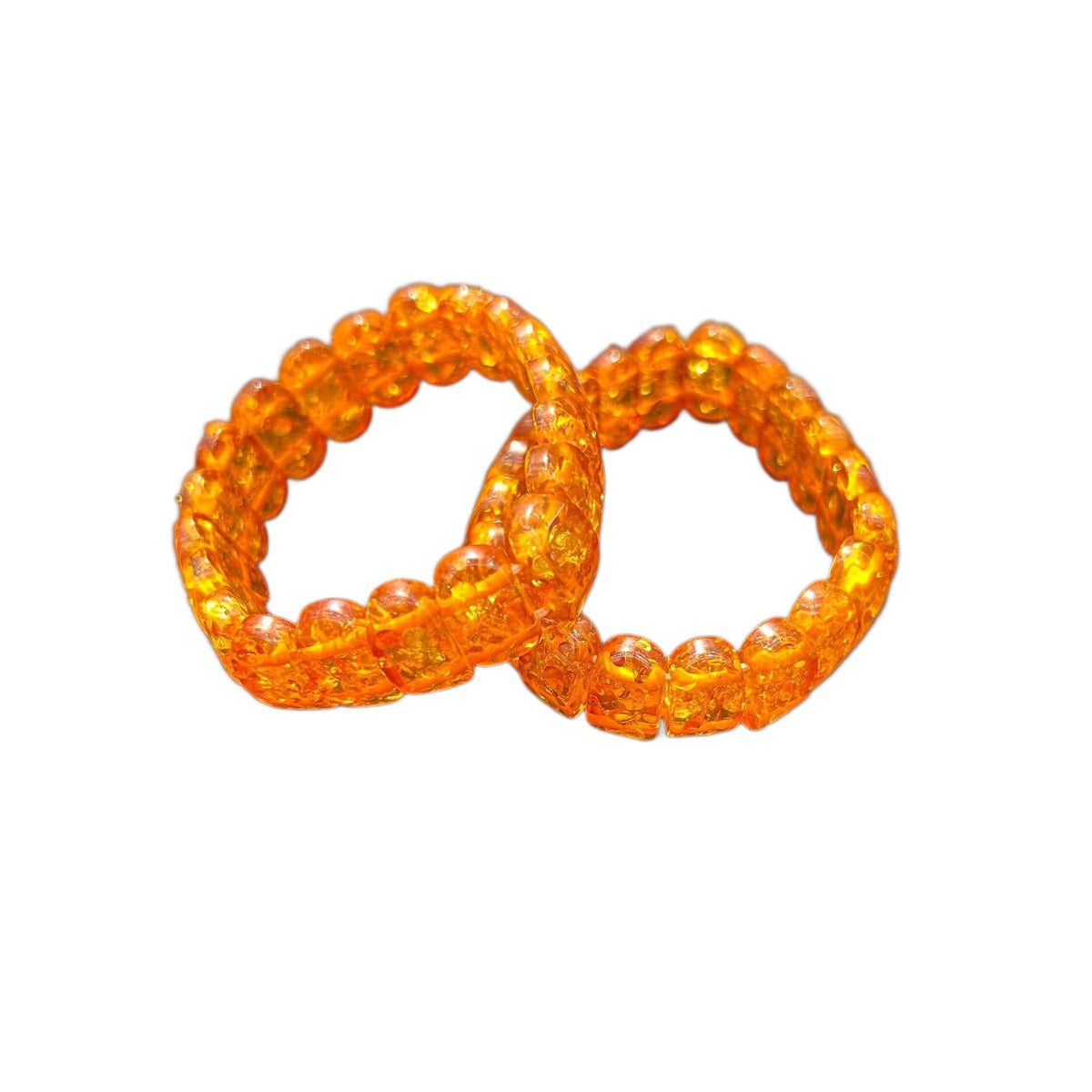 Women's & Men's Artificial Amber Piebald Old Beeswax Manual Retro Bracelet