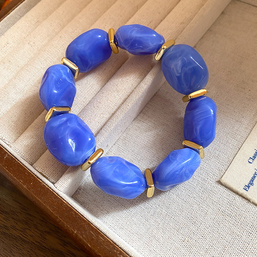 Acrylic Irregular Geometric Oval Exaggerated Personalized Bracelet