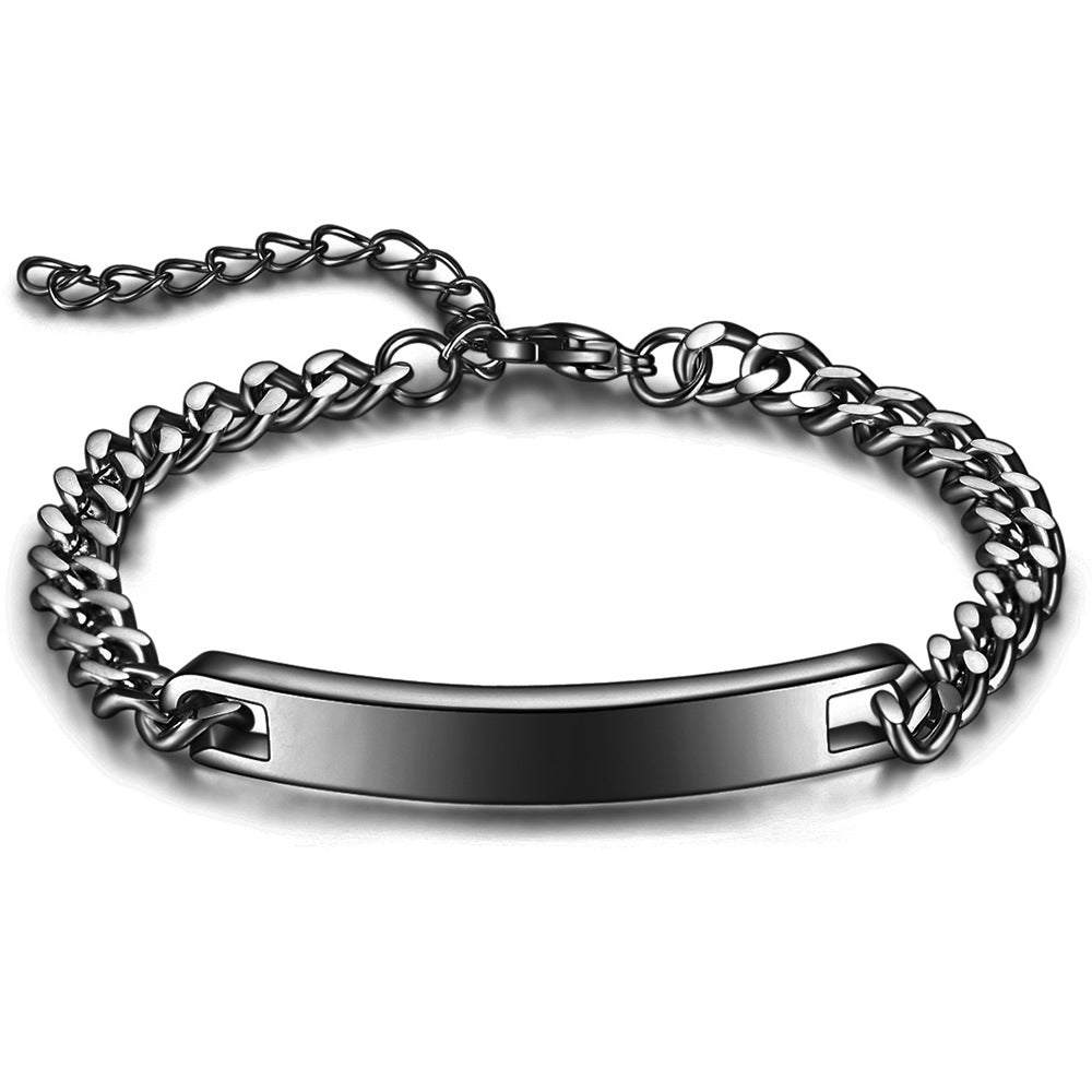 Personalized Simple Four-color Stainless Steel Curved Fashion Bracelets