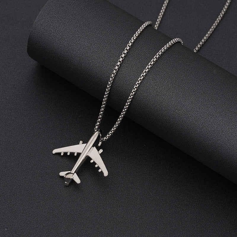 Women's & Men's Steel Hip Hop Fashion Catwalk Sweater Necklaces