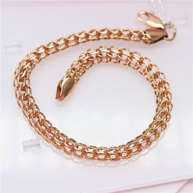 Purple Gold Russian Simple Exquisite Buckle Color Plated Rose Personality Bracelet