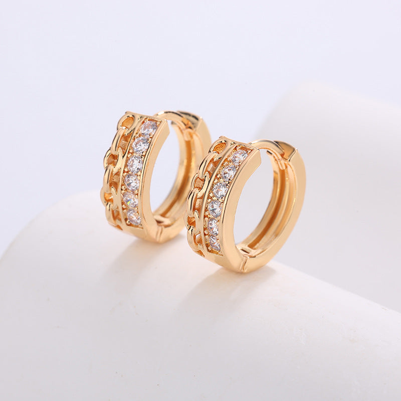 Women's High-grade Night Market Style Graceful Ear Clips Rings