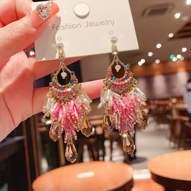 Women's Retro Affordable Luxury Sier Pin Fashionable Earrings
