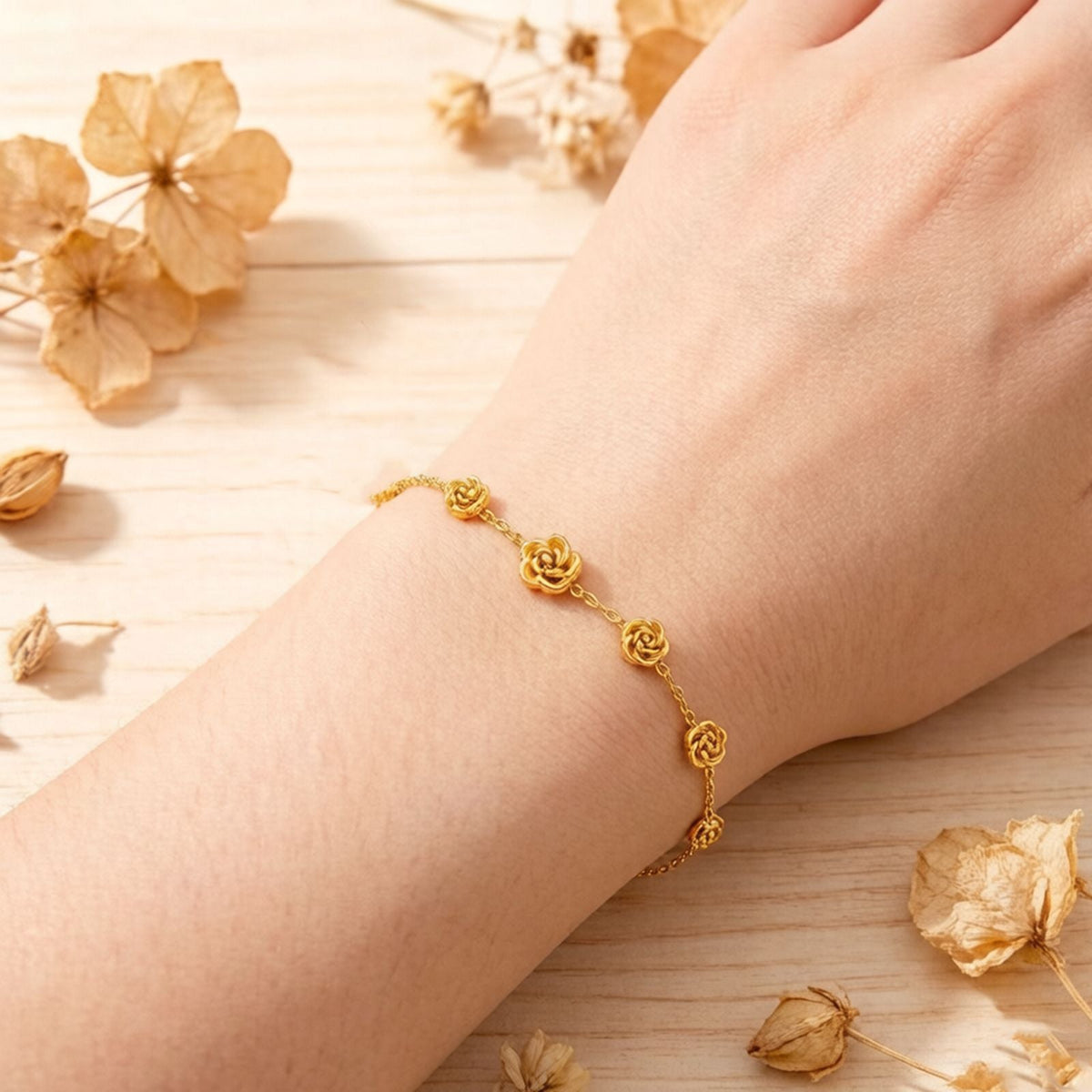 Women's Mei Chen Gold Simple Versatile Personality Affordable Luxury Bracelets