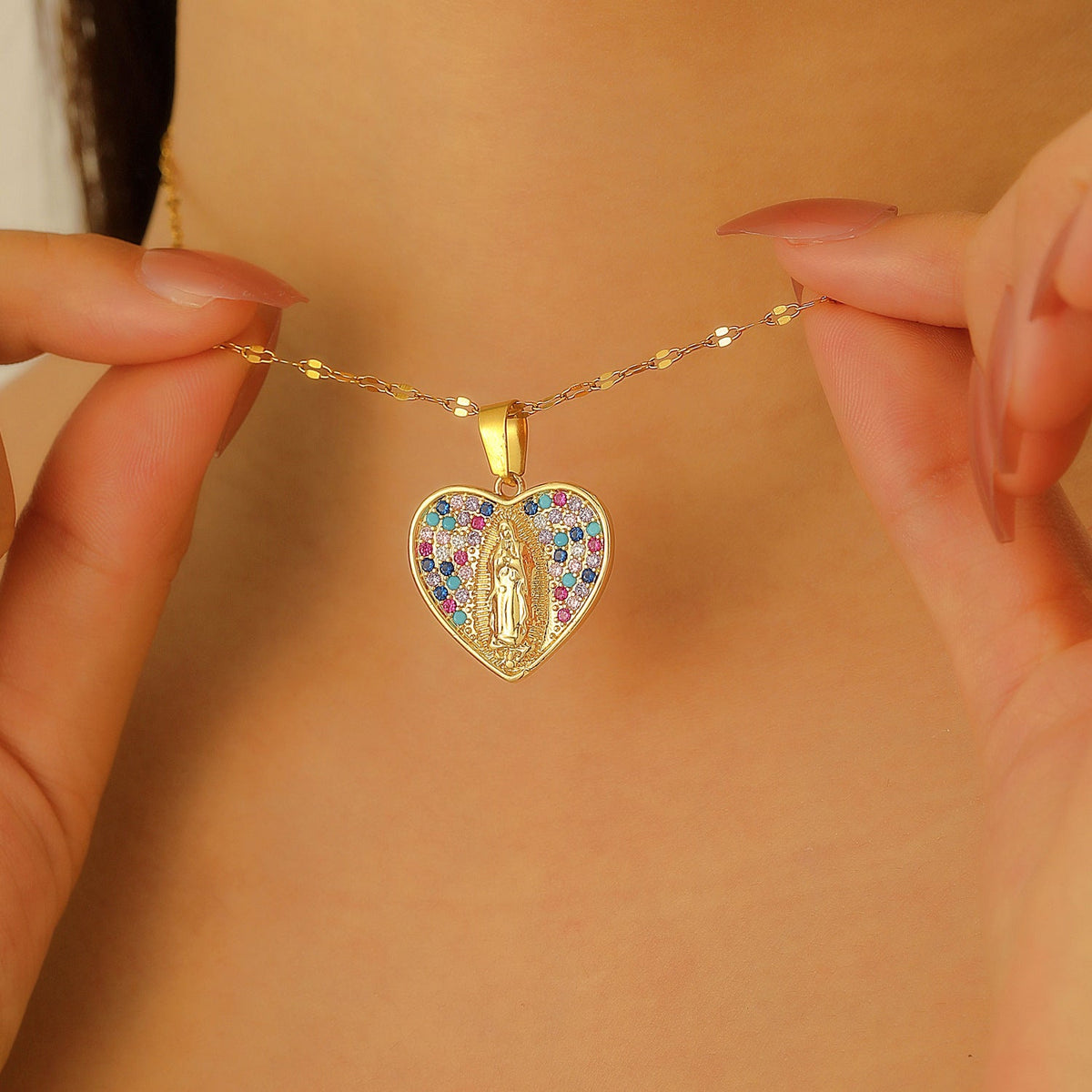 Women's Drop Flower Stainless Steel High-grade Cold Style Necklace