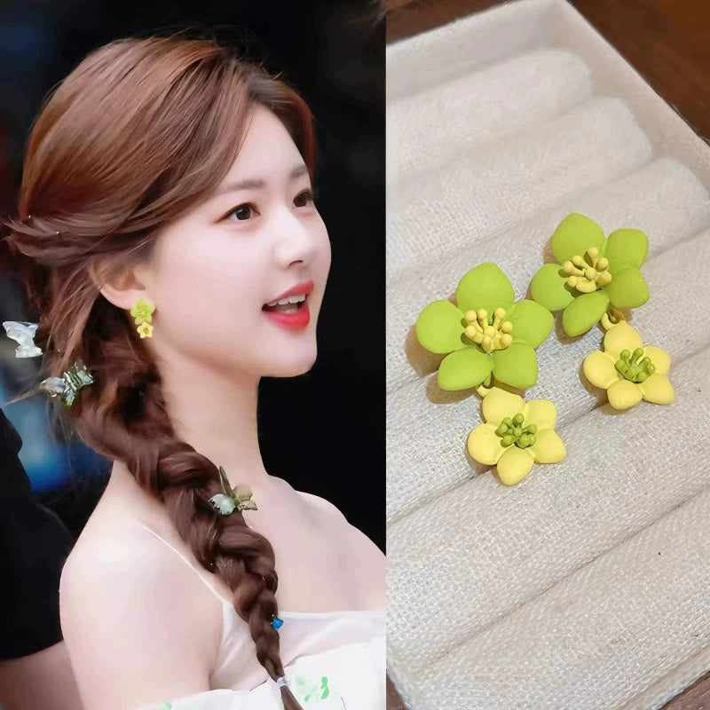 Flower Female Seaside Vacation Dopamine Fashion Temperament Earrings