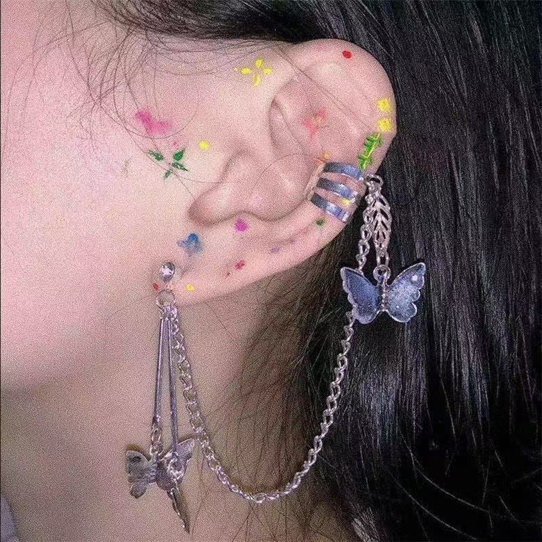 Stars Butterfly Female Niche Design Versatile Personality Without Pierced Ears Ear Clip