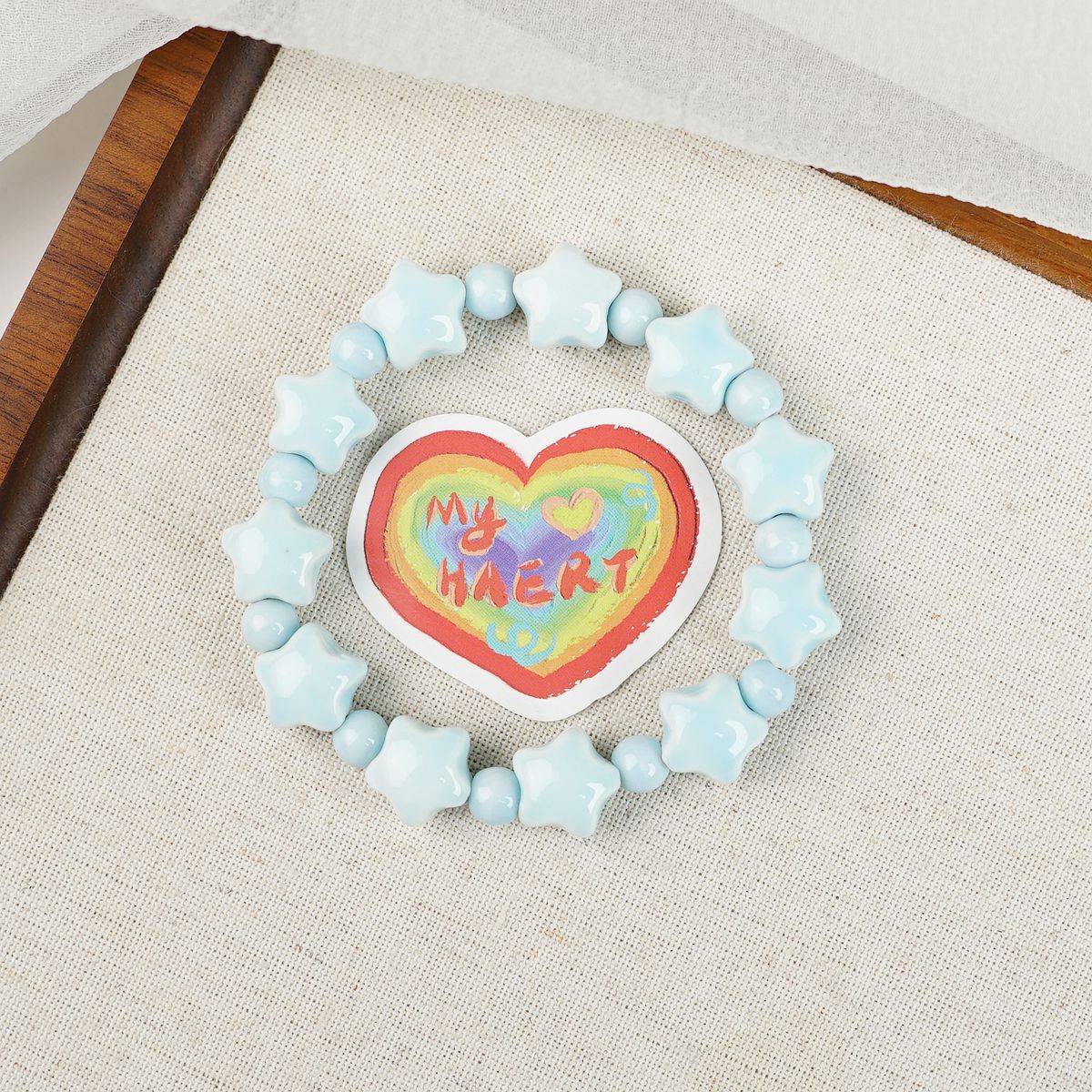 Ceramic Painted Pottery Beads Female Literary Bracelet