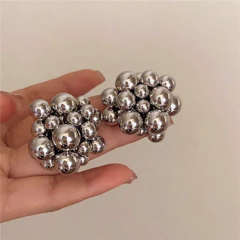 Women's Round High-grade Light Luxury Minority Design Tassel Earrings