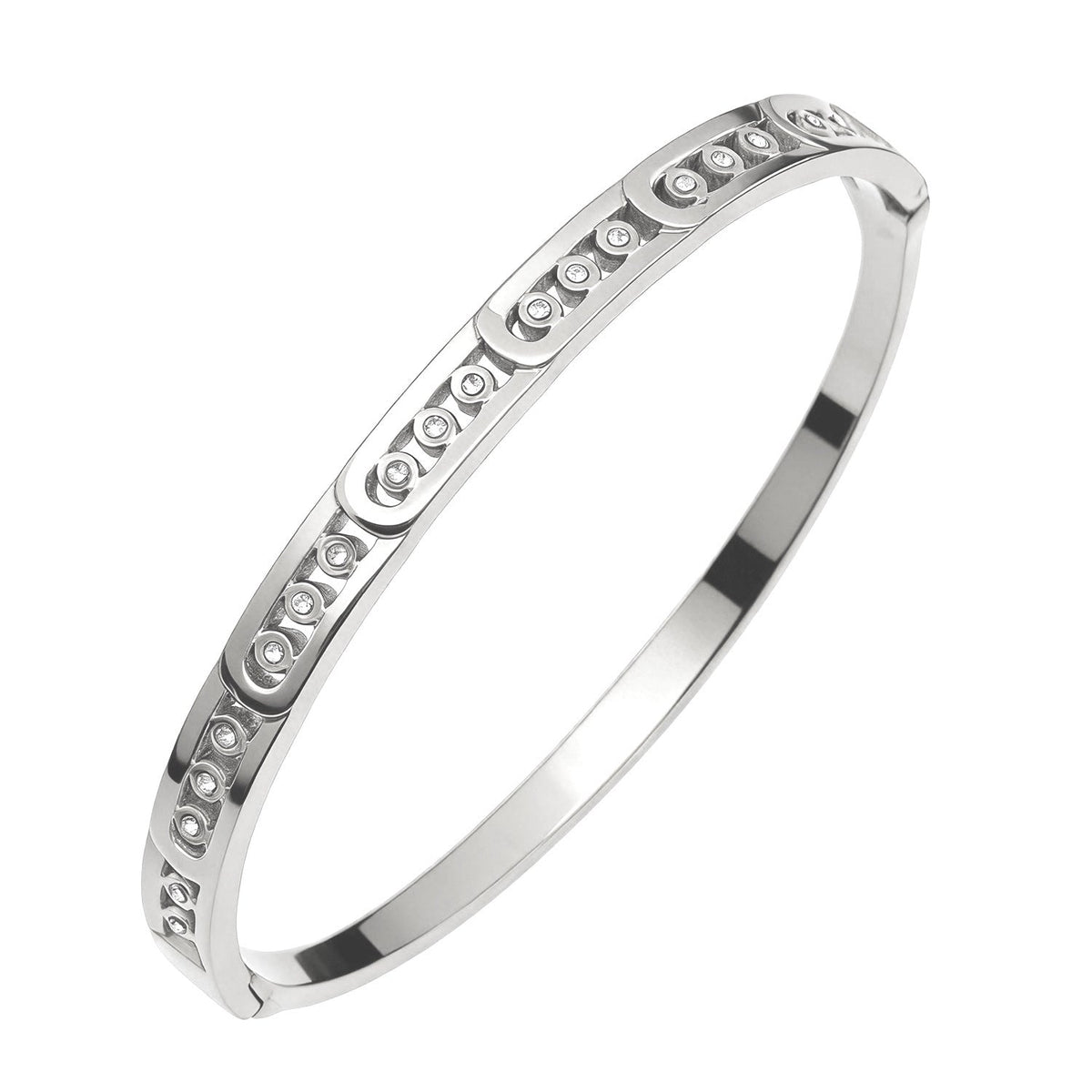 Open Stainless Steel Hydraulic Light Luxury High-grade Exaggerated Design Sense Bracelets
